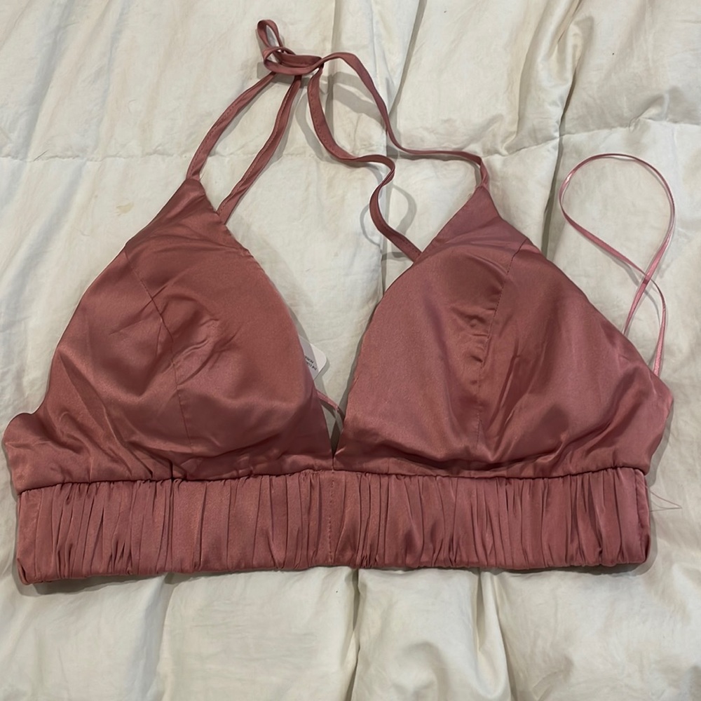 Pink crop top